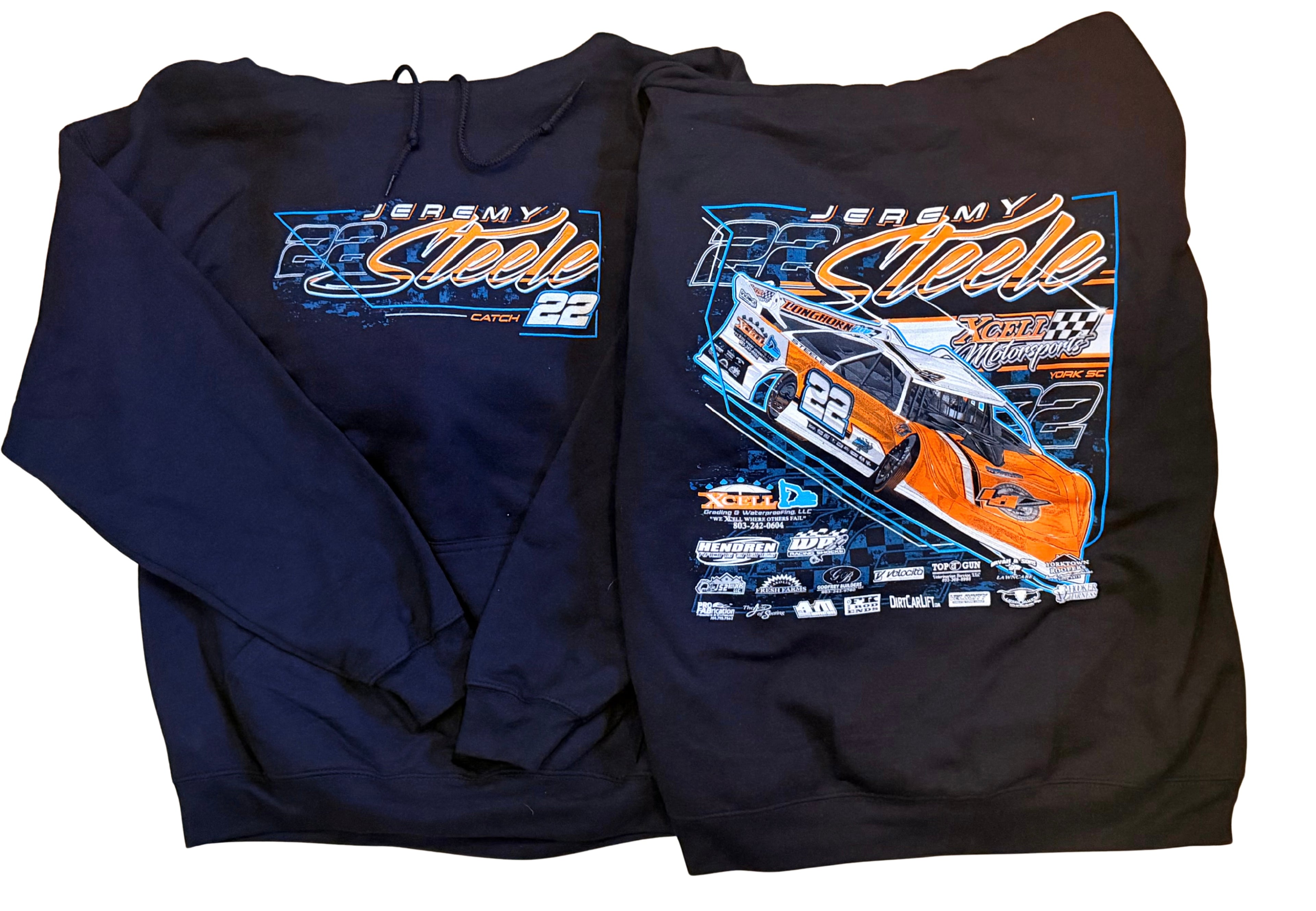 2026 Black Jeremy Steele Racing Hoodie