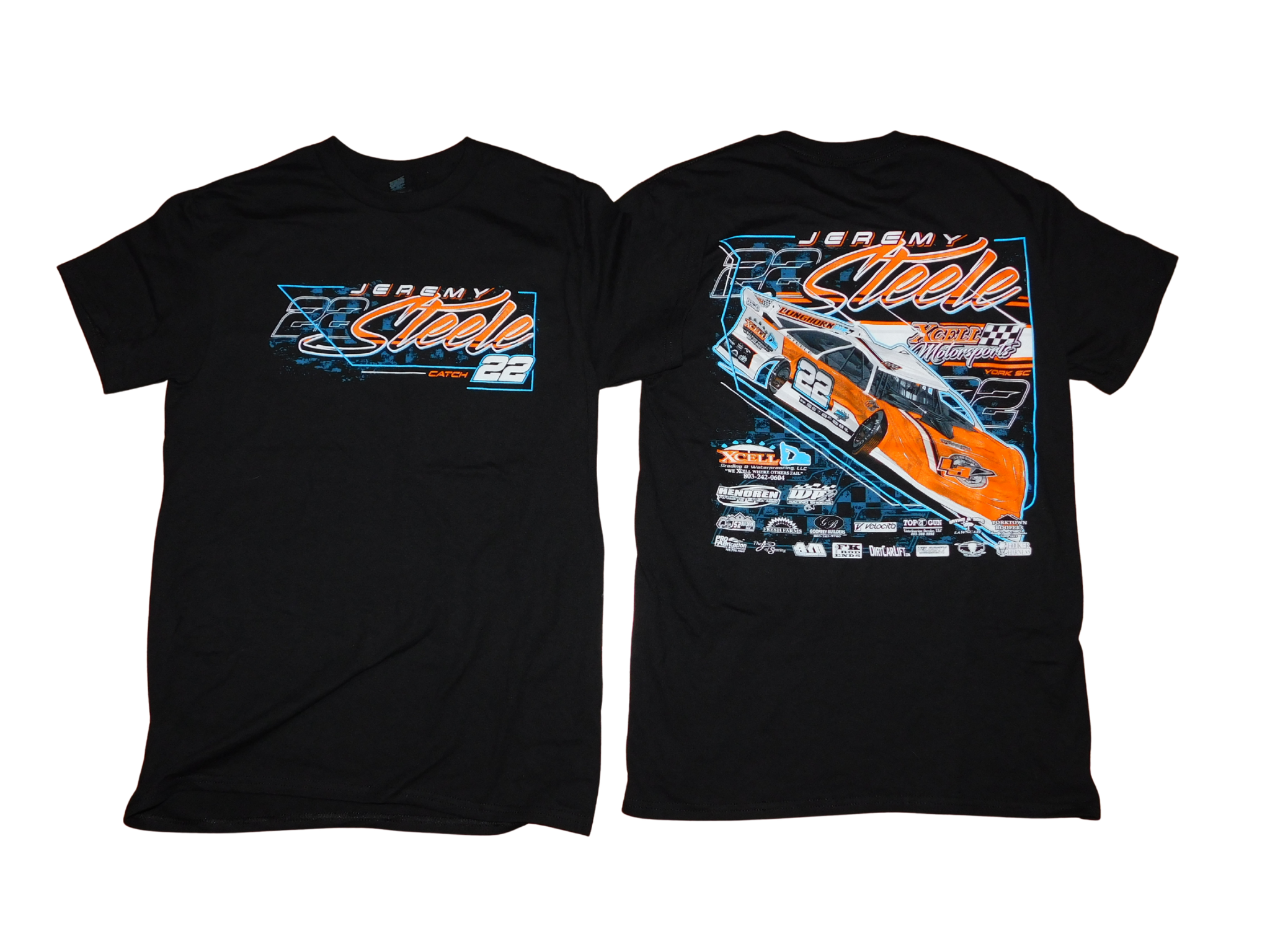 2026 Black Jeremy Steele Racing T-Shirt